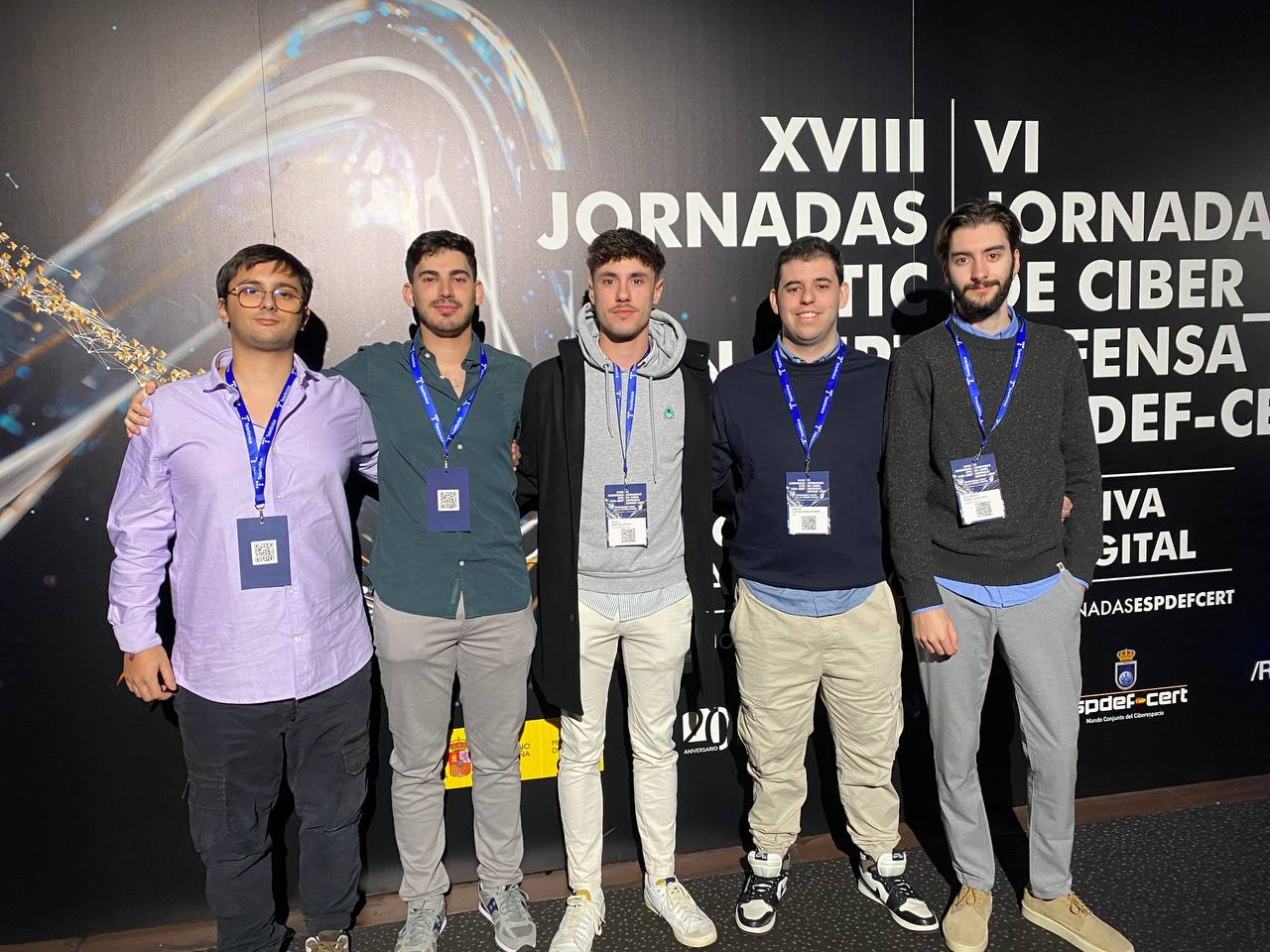 Nuestro equipo en el photocall