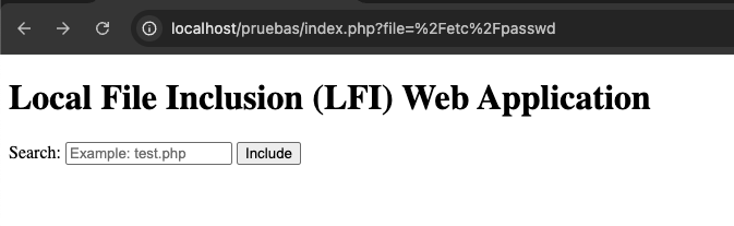 Acceso al fichero /etc/passwd restringido