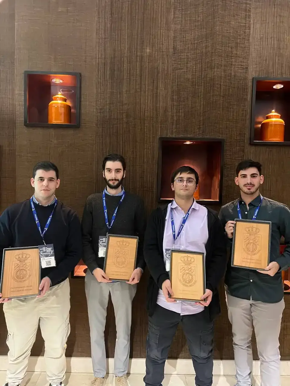 Our Team with the Award