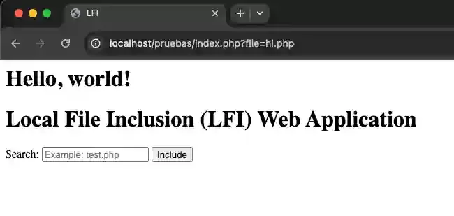 Basic LFI Attack